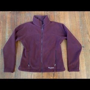 Marmot burgundy fleece jacket. Women’s small.